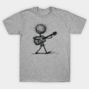 Stickman Playing Spanish Guitar T-Shirt